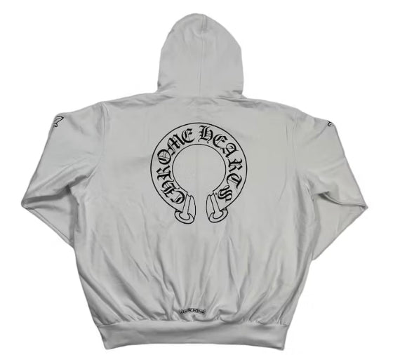 Chrome Hearts Horseshoe Zip Up Hoodie.