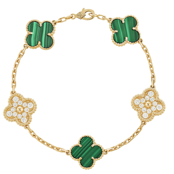 Van Cleef 5 motifs Diamond bracelet