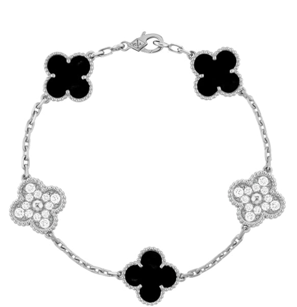 Van Cleef 5 motifs Diamond bracelet