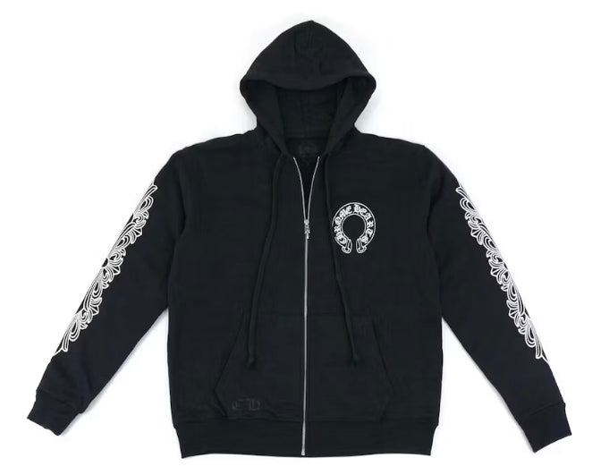 Chrome Hearts Horseshoe Zip Up Hoodie.