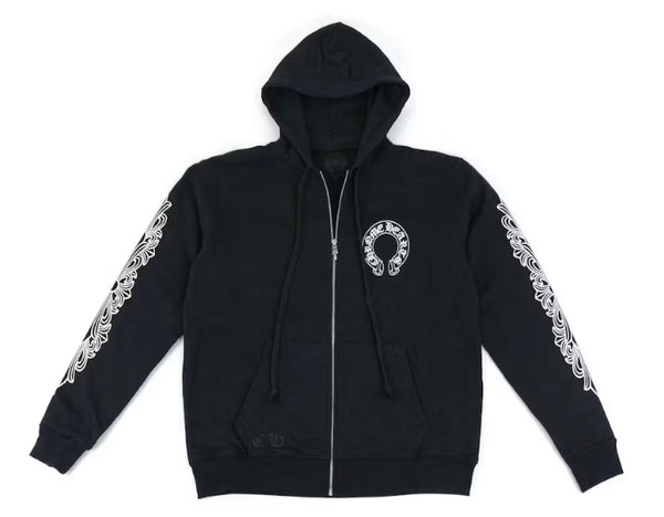 Chrome Hearts Horseshoe Zip Up Hoodie.