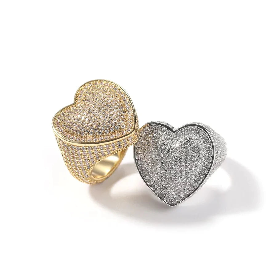 ICY HEART RING