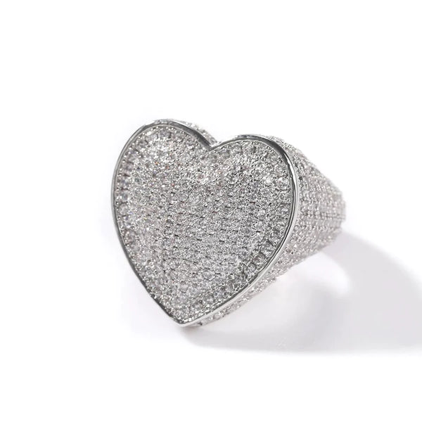 ICY HEART RING