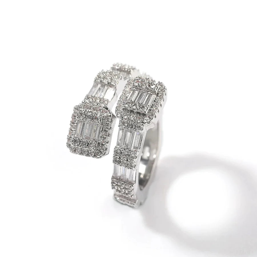 Thick Square Baguette Ring