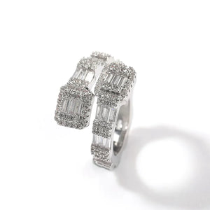 Thick Square Baguette Ring