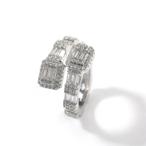 Thick Square Baguette Ring