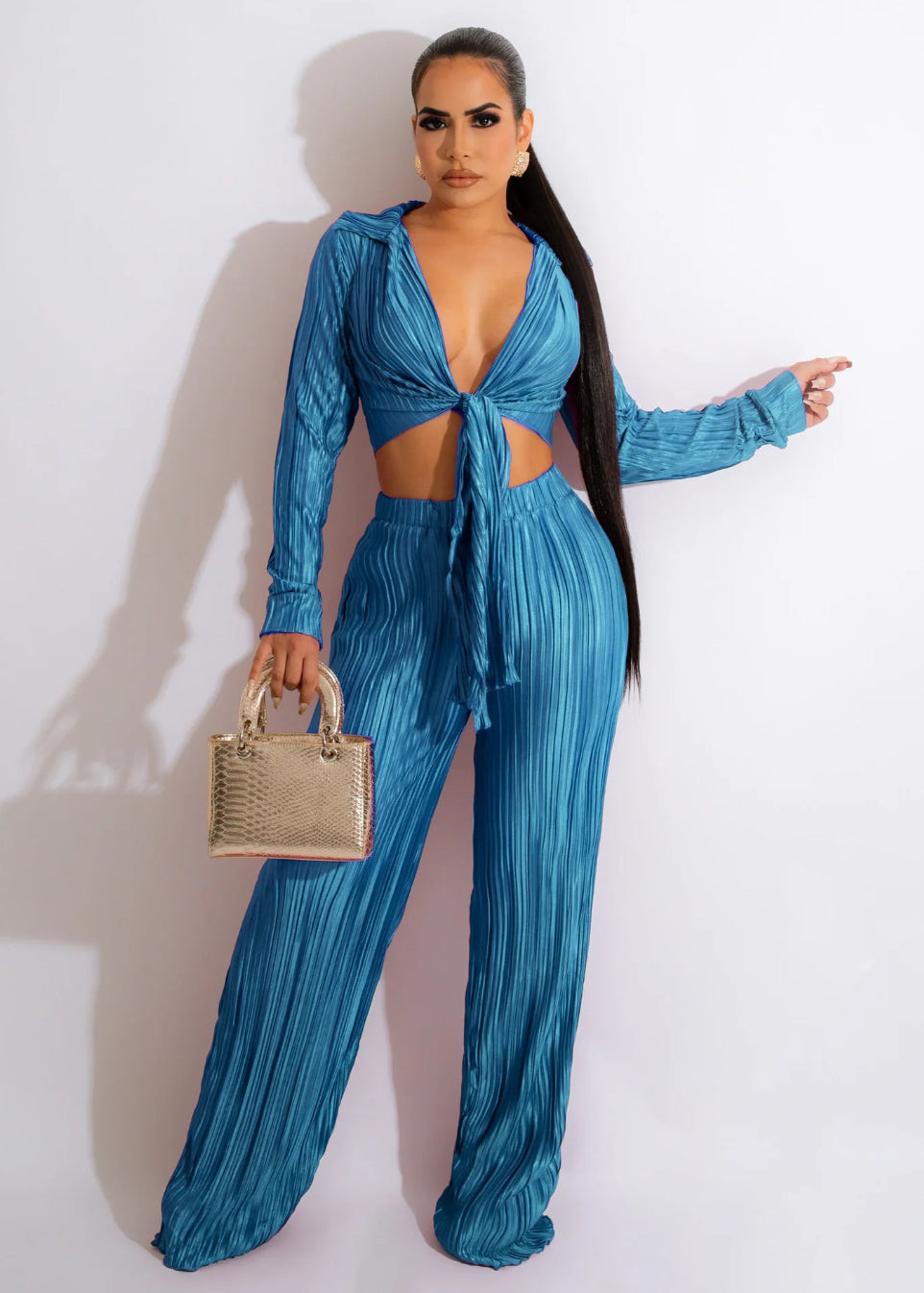 Classy Tie-up Pants Set