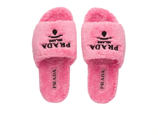 Terry cloth slides