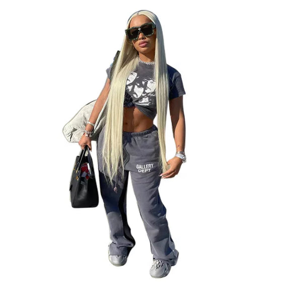 GD logo flare sweatpants