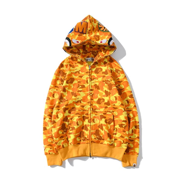 BAPE 1st Camo shark Zip hoodie