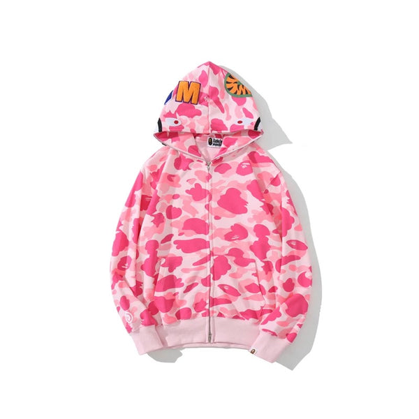 BAPE 1st Camo shark Zip hoodie
