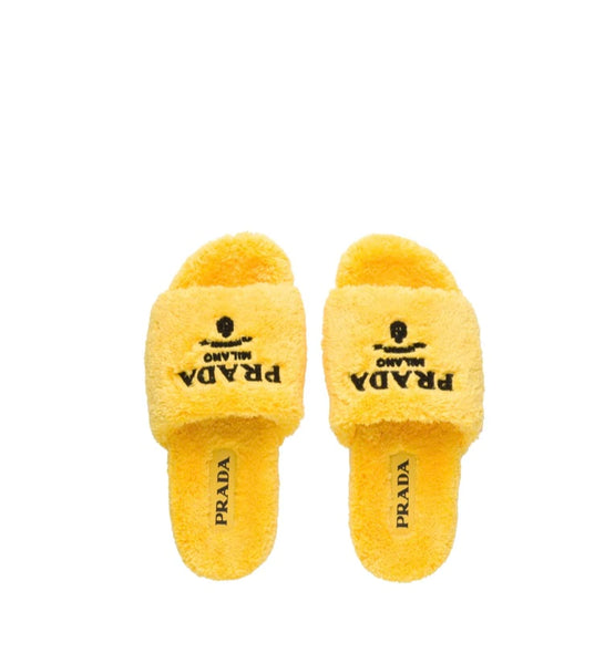 Terry cloth slides