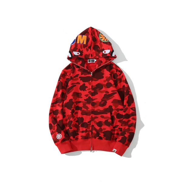 BAPE 1st Camo shark Zip hoodie