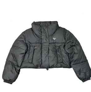 Cropped Ciré Prada Nylon puffer