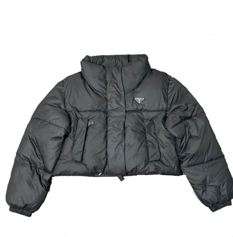 Cropped Ciré Prada Nylon puffer