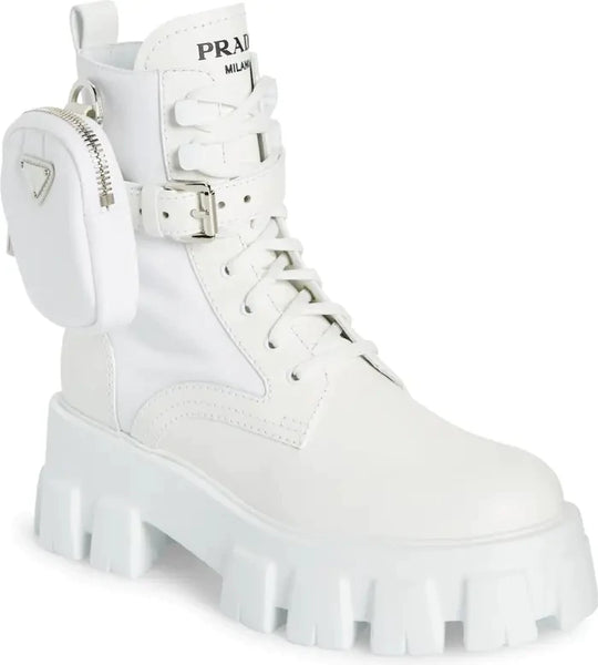 Pocket Lug-Sole Combat Boots