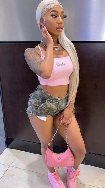 Camouflage cargo shorts