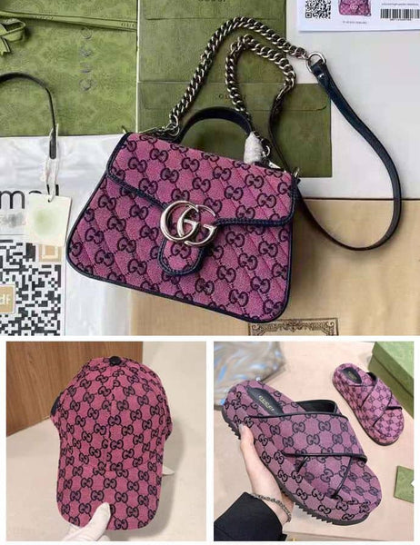 Pink GG Matelasse Set