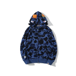 BAPE 1st Camo shark Zip hoodie